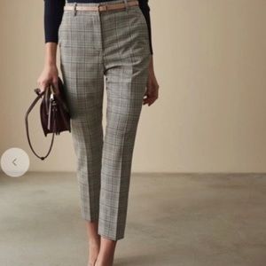 Reiss Alenna Trouser wool blend checkered sz 8